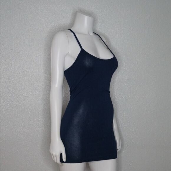 Spark Dresses & Skirts - Spark Navy Blue Long Tank/ Mini Dress Size S